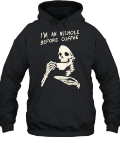 Reaper I’m an asshole before coffee Unisex Hoodie
