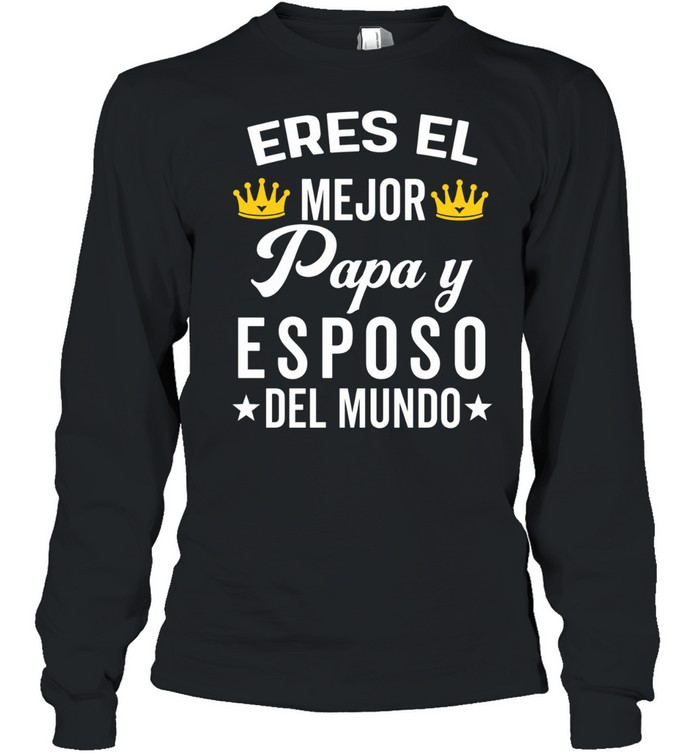 Regalos Para Papa Dia Del Padre Camiseta Mejor Esposo Long Sleeved T-shirt