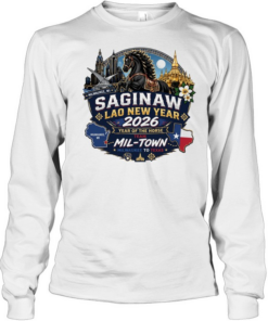 Saginaw Lao New Year 2026 Year of the Horse Team Mil-Town  Long Sleeved T-shirt