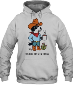 Sam Larson cowdog coffee this mug has seen things  Unisex Hoodie