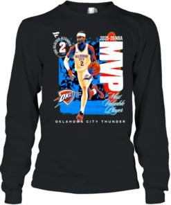 Shai Gilgeous-Alexander 2026 MVP Prime Long Sleeved T-shirt