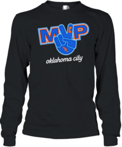 Shai Gilgeous Alexander Piece Hand Mvp Oklahoma City Thunder Basketball Long Sleeved T-shirt