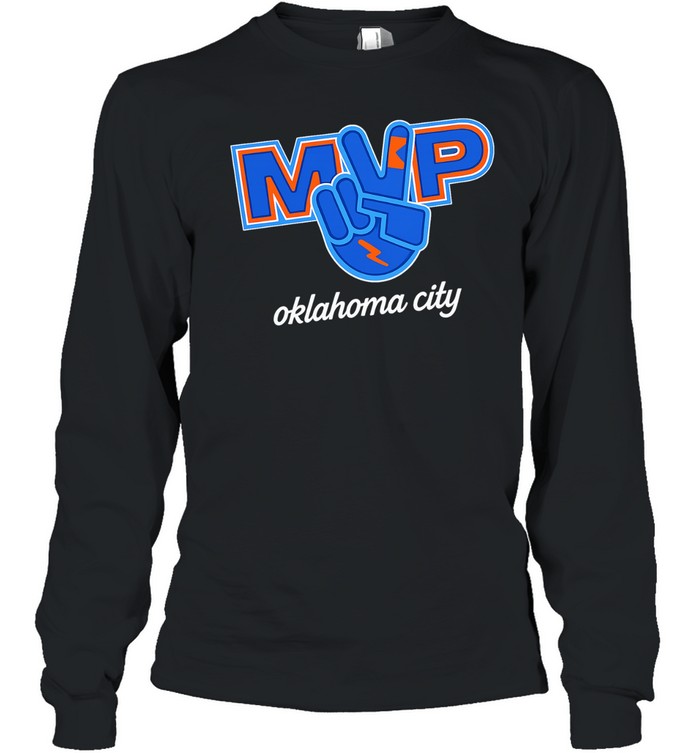Shai Gilgeous Alexander Piece Hand Mvp Oklahoma City Thunder Basketball Long Sleeved T-shirt