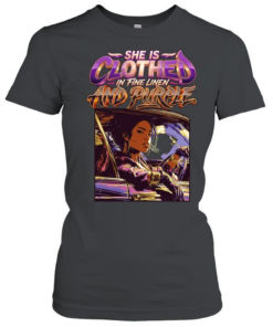 She is clothed in fine linen and purple car  Classic Women's T-shirt