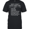 Shit I Don't Have Time For  Classic Men's T-shirt
