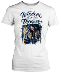 Singer and music misdom is on her tongue Classic Women's T-shirt