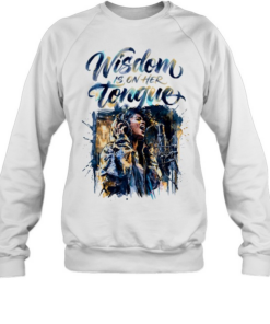 Singer and music misdom is on her tongue Unisex Sweatshirt