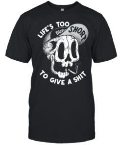 Skull life’s too short to give a shit  Classic Men's T-shirt
