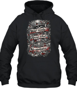 Skull war ready always lethal no apologies Unisex Hoodie