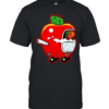 Smokey Worm apple character  Classic Men's T-shirt