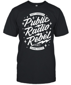 Soft Hearts NPR Public Radio Rebel Hard Facts  Classic Men's T-shirt