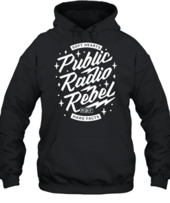 Soft Hearts NPR Public Radio Rebel Hard Facts  Unisex Hoodie