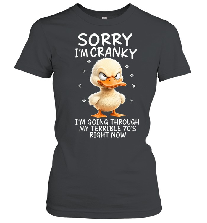 Sorry I'm Cranky 70s Classic Women's T-shirt