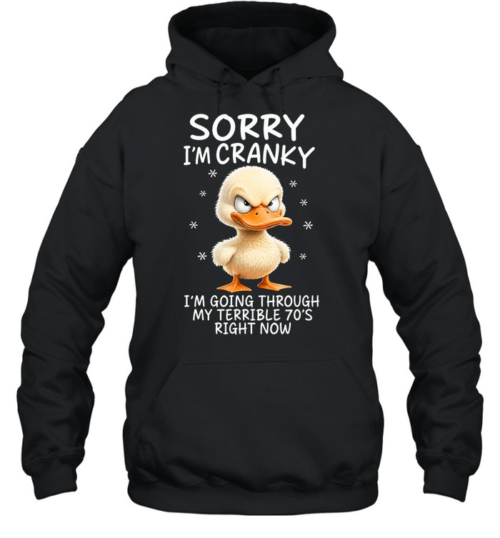 Sorry I'm Cranky 70s Unisex Hoodie