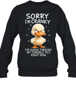 Sorry I'm Cranky 70s Unisex Sweatshirt