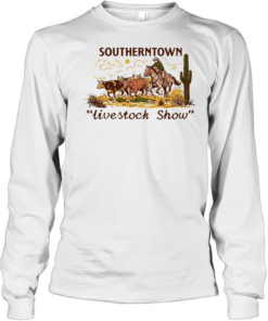 Southerntown livestock show cowboy  Long Sleeved T-shirt