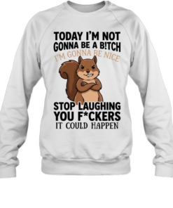 Squirrel I’m not gonna be a bitch I’m gonna be nice stop laughing you fuckers  Unisex Sweatshirt
