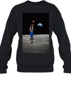Stephen Curry Shooting From the Moon Tee Unisex Sweatshirt
