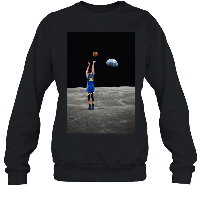Stephen Curry Shooting From the Moon Tee Unisex Sweatshirt