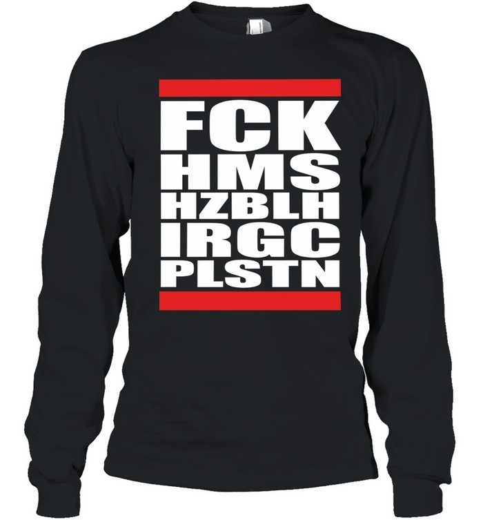 Terence Tendayi wearing fck hms hzblh irgc plstn Long Sleeved T-shirt