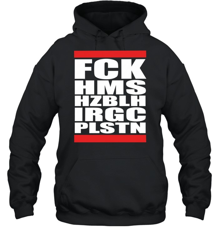 Terence Tendayi wearing fck hms hzblh irgc plstn Unisex Hoodie