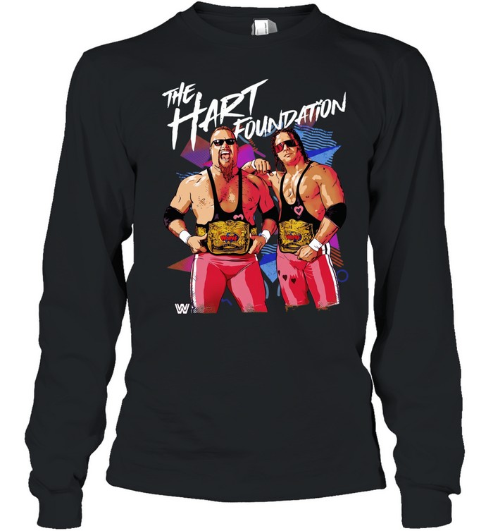 The Hart Foundation Retro Long Sleeved T-shirt