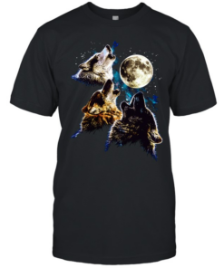 The Mountain Three Wolf Moon graphic  Classic Men's T-shirt