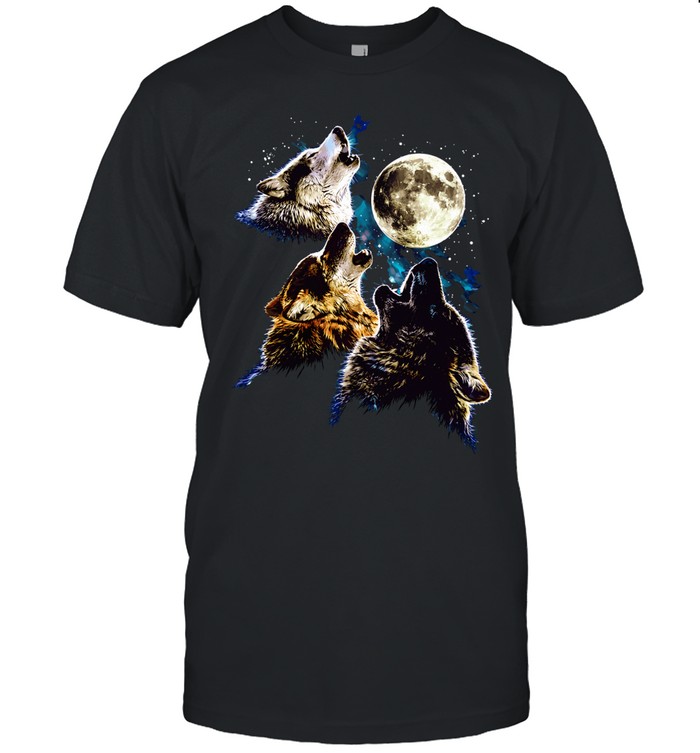 The Mountain Three Wolf Moon graphic Classic Men's T-shirt