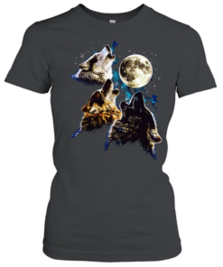The Mountain Three Wolf Moon graphic Classic Women's T-shirt