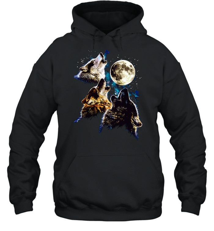 The Mountain Three Wolf Moon graphic Unisex Hoodie