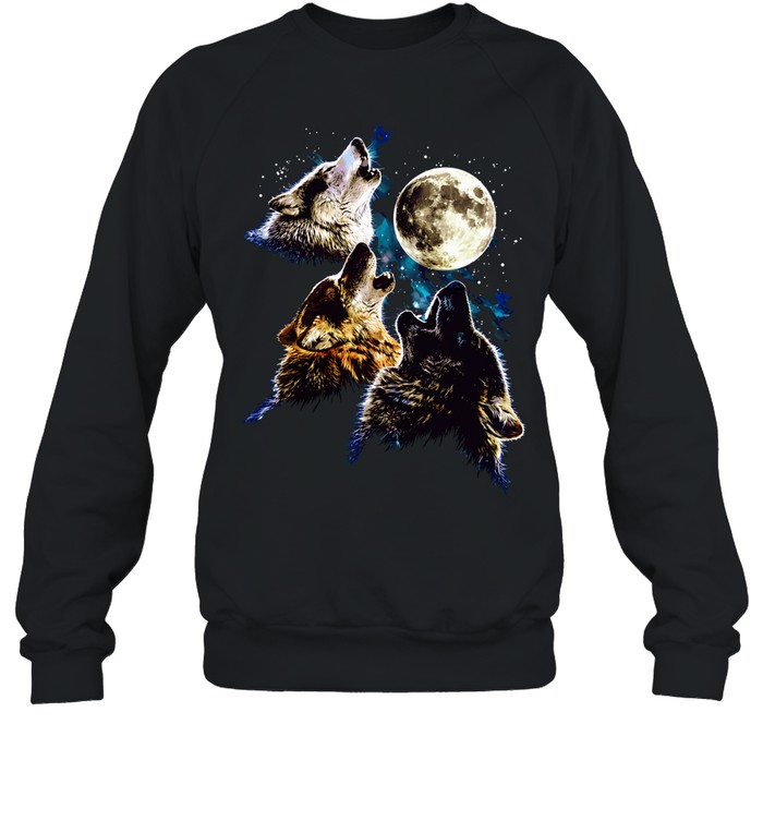 The Mountain Three Wolf Moon graphic Unisex Sweatshirt