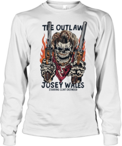 The Outlaw Josey Wales Starring Clint Eastwood  Long Sleeved T-shirt