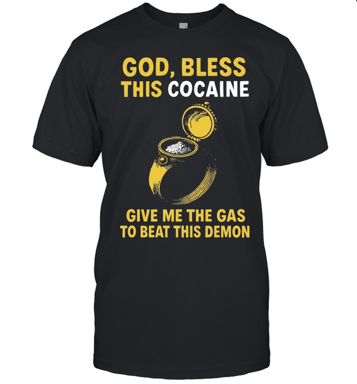 The Ring God bless this cocaine give me the gas to beat this demon Classic Men's T-shirt