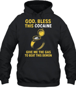 The Ring God bless this cocaine give me the gas to beat this demon Unisex Hoodie