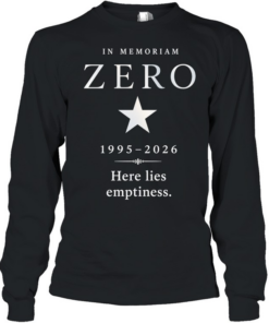 The Smashing Pumpkins 1995 – 2026 Zero In Memoriam Poster Long Sleeved T-shirt