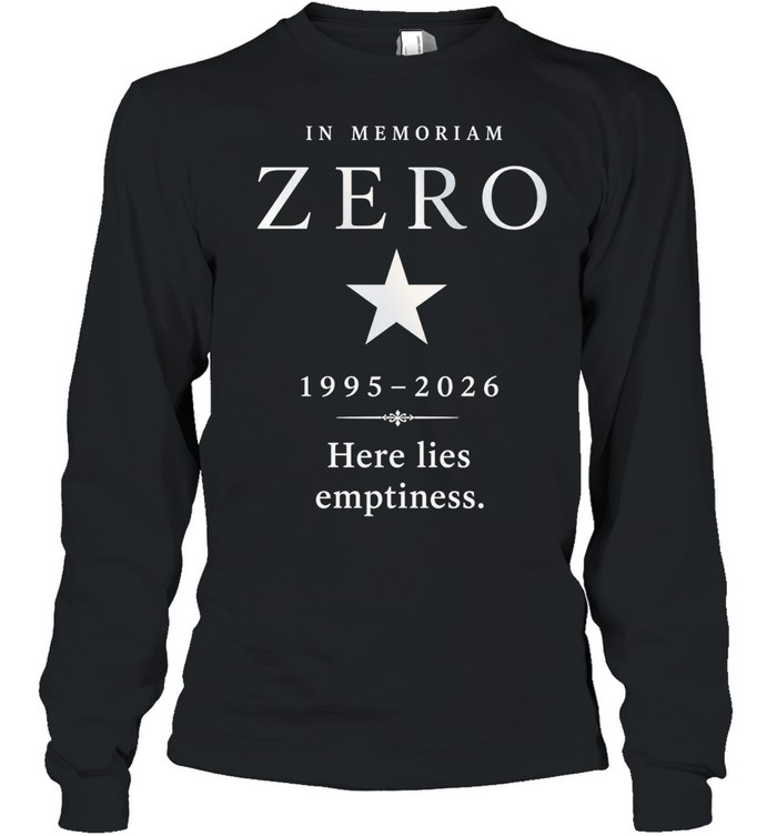 The Smashing Pumpkins 1995 – 2026 Zero In Memoriam Poster Long Sleeved T-shirt