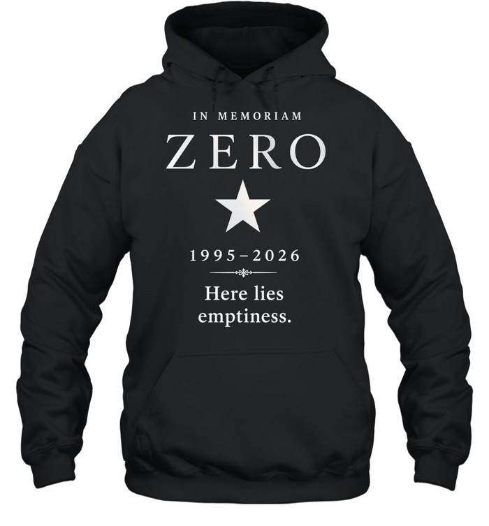 The Smashing Pumpkins 1995 – 2026 Zero In Memoriam Poster Unisex Hoodie