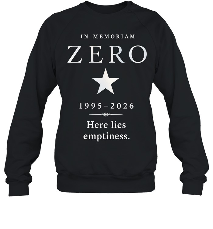 The Smashing Pumpkins 1995 – 2026 Zero In Memoriam Poster Unisex Sweatshirt