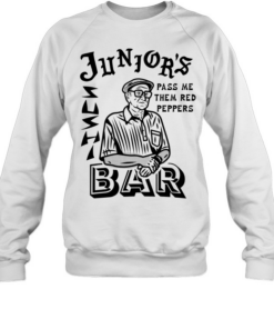 The Sopranos junior’s pass me them red peppers bar Unisex Sweatshirt