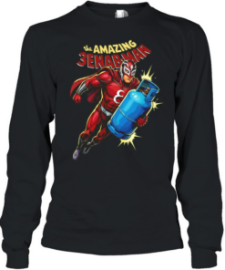 The amazing 3Enab-Man Egyptian superhero graphic  Long Sleeved T-shirt