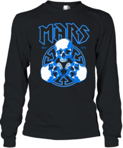 Thirty Seconds To Mars European Tour 2027 Blue Skulls  Long Sleeved T-shirt