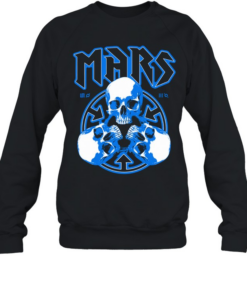 Thirty Seconds To Mars European Tour 2027 Blue Skulls  Unisex Sweatshirt