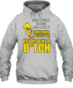 WHEN LIFE KNOCKS YOU DOWN CALMLY GET BACK UP  Unisex Hoodie