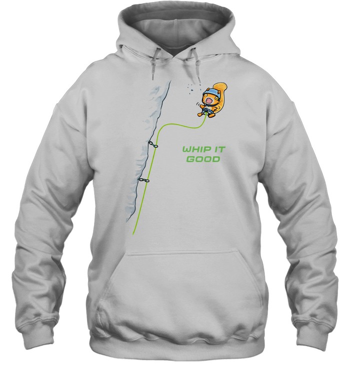 Whip it good rock climbing squirrel Tee Unisex Hoodie