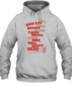 Winpy bullshit artist pothead womanzer bad mouth prejudice ignorance  Unisex Hoodie