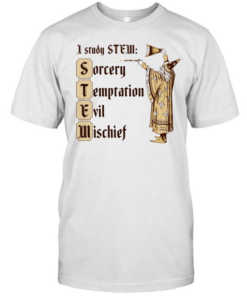 Wizard I study stem sorcery temptation evil mischief  Classic Men's T-shirt