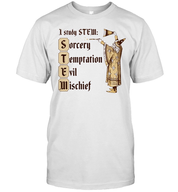 Wizard I study stem sorcery temptation evil mischief Classic Men's T-shirt
