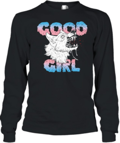 Wolf good girl LGBT Pride Transparent  Long Sleeved T-shirt