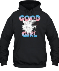 Wolf good girl LGBT Pride Transparent  Unisex Hoodie