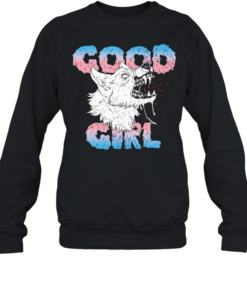 Wolf good girl LGBT Pride Transparent  Unisex Sweatshirt